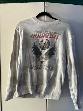 Journey World Tour Graphic Sweatshirt - Light Gray